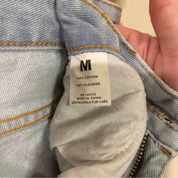 American Bazi High Rise Denim Mom Jeans Size M - Picture 7 of 8